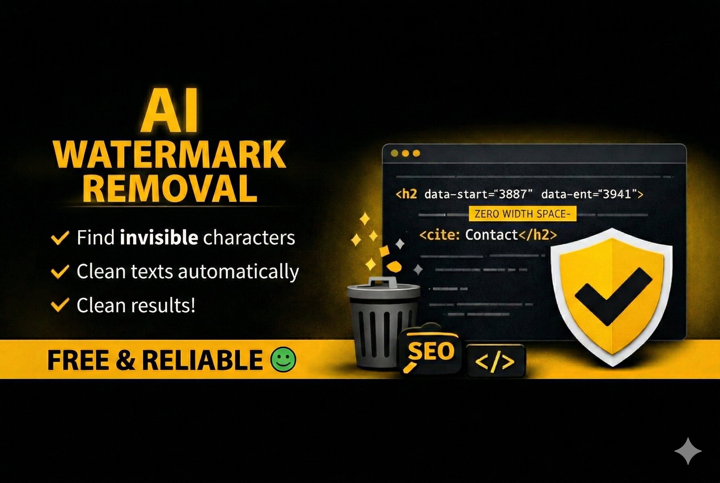 ai watermark remover clean text